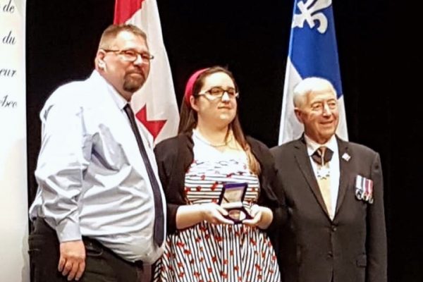 Pascale reçoit le prix du Lieutenant Gouverneur!